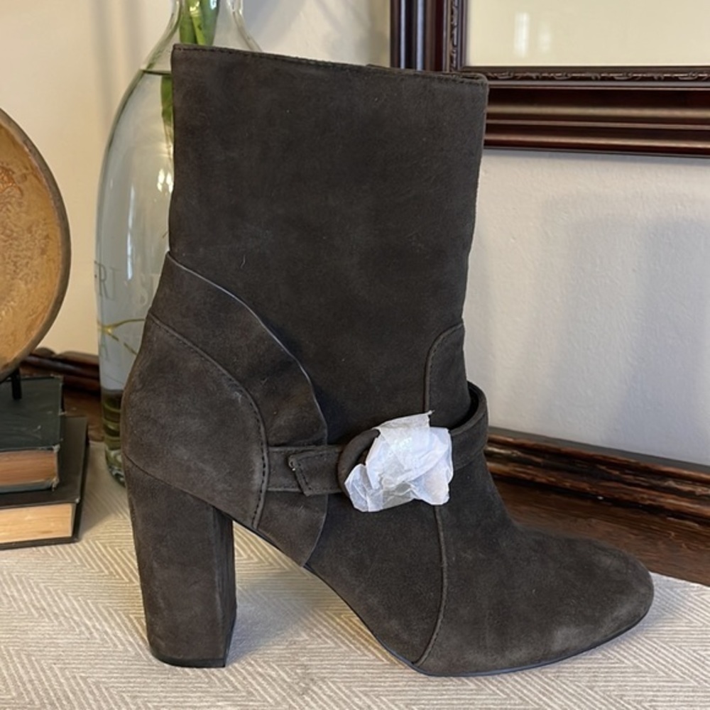Kensie Lacey Bootie Women's Size 7.5 NEW‎ Brown Leather Buckle Accent - Picture 5 of 10